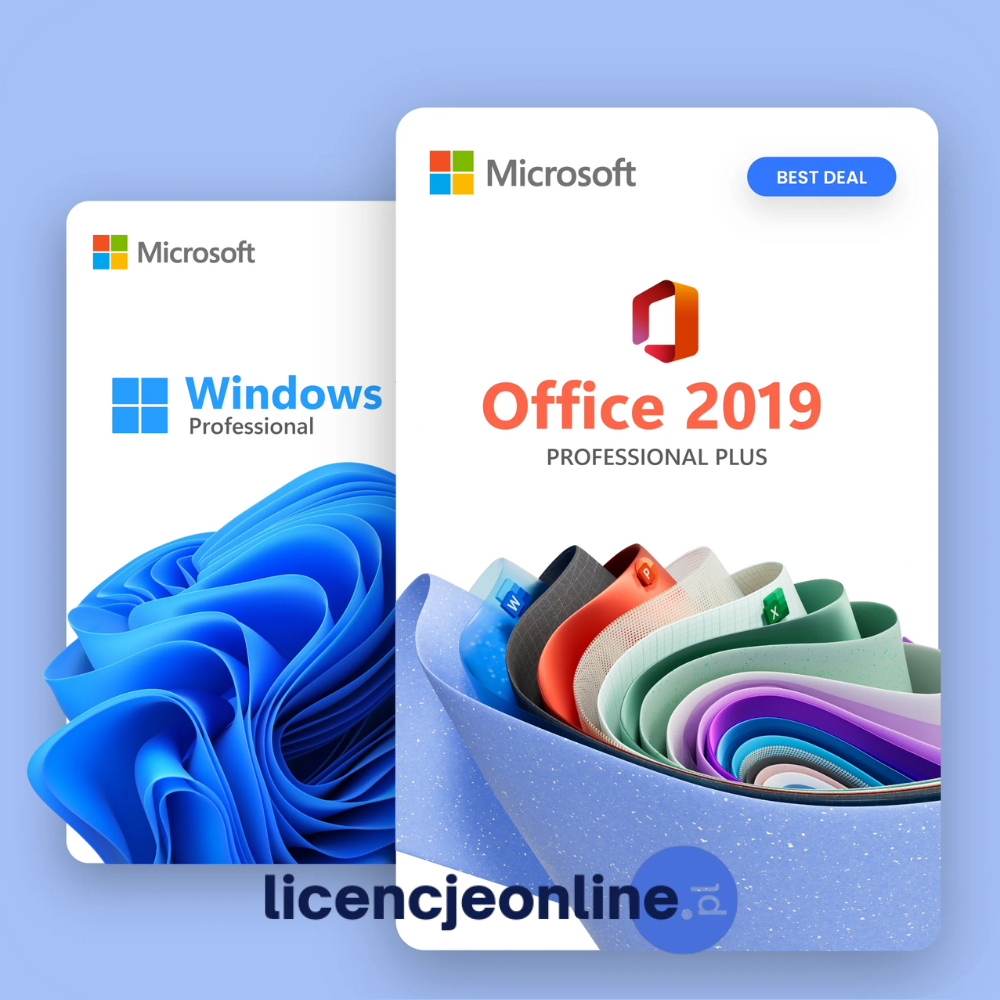 Licencja Windows 11 Pro + Office 2019 Pro Plus